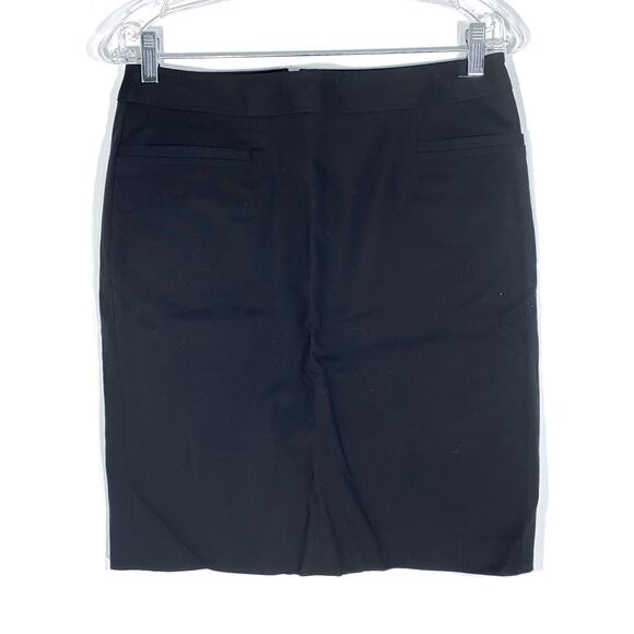 Halogen Black Pencil Skirt Womens 6 Zip Back Lined Classic Career Professional - Picture 1 of 4